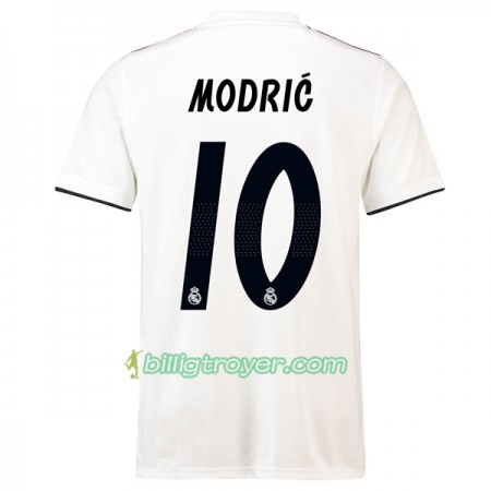 Billige Fotballdrakter Real Madrid Modric 10 Hjemmedraktsett 2018/19 Kortermet